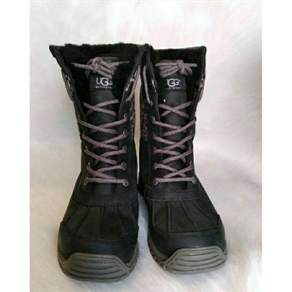 UGG Australia Adirondack Boots Leopard WATERPROOF LEATHER Size 6 WOMENS Size 6 - Picture 10 of 10